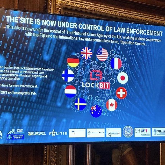 Ransomware group LockBit is disrupted by a global police operation that includes 2 arrests
